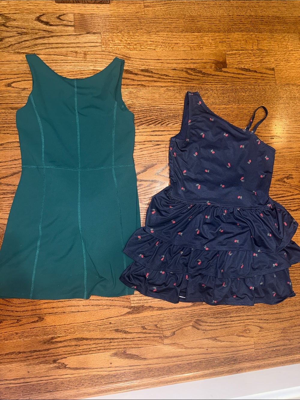 Lot of 2 Abercrombie Kids girls active dresses (YPB) both have built in shorts.